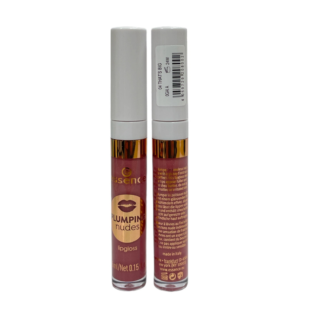 essence Plumping‎ Nudes Lipgloss, That's Big, SET OF 2